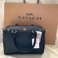 在飛比找蝦皮購物優惠-AS👜代購COACH 57521壓紋皮革側圓釦手提/斜背波士