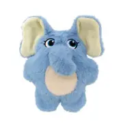 KONG Snuzzles Elephant Plush Dog Toy with Long Loud Squeaker for Chewing Fun