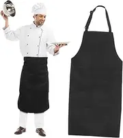 [HORIALENCE] Bib Aprons Halter Neck Pack Cooking Aprons for Adults Comfortable Easy to Clean for Kitchen Painting and Salon