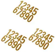 SEWACC 3 Sets Reflective Number Stickers for Mailbox Door Pet House Number Decals Easy to Use Personalize Your Address for Indoor Outdoor Use