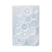 Button Charms Mold Jewelry Casting Molds for for DIY Resin Casting Clay