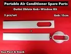 Portable Air Conditioner Window Slide Kit + Gob (3pcs/set) (15cm gob diameter)