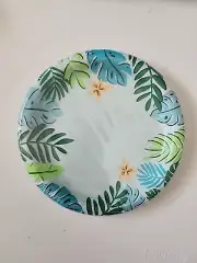 Spritz Snack Paper Plates Jungle Print Blue 10ct 6 7/8"