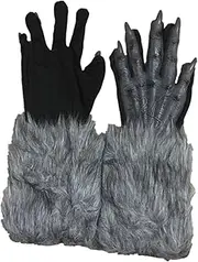 [Oshhni] Halloween Werewolf Gloves Halloween Gloves Vinyl Bar Men Women Fancy Dress Scary Haunted Dressing up