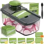 Mandolin Food Slicer, Hand Safe Kitchen Vegetable Shredder with 6 Mandoline B...