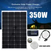 12V 350W Solar Panel Kit Mono Fixed Boat Charging Power Source 30A PWM Regulator