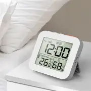 Digital Wall/Desk Clock Temperature Bathroom Tabletop LCD Display Meter Timer