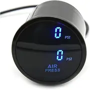 MGAVATPNPY 52mm Car Air Pressure Turbo Boost Gauges 2 Inch Digital Display PSI Car Pressure Gauge Pneumatic Shock Absorber Pressure Gauge Boost Meter(Blue)