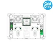 Clipsal Pro Double Powerpoint 10A + Extra 20A Switch Grid | P3025XAG