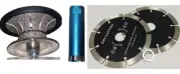1 1/4" Full Bullnose Router Bit 1 3/8" core drill bit stone concrete saw blade