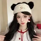Elastic Panda Hairband Bear Plush Hairband Cute Spa Headband Makeup