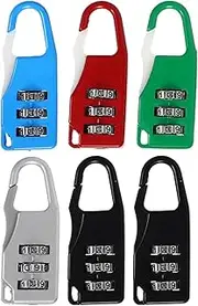 GETAJGHSD 6pcs Gym Lock Lock for Duffle Luggage Bag Suitcase Luggage Padlocks Suitcase Padlocks Travel Bag with Combination Carry Zinc Alloy