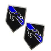 20 Thin Blue Line Body Chalk Outline Crime Scene Investigator Lapel Pin