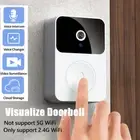 1pc Doorbell Camera Wireless, Intelligent Visual Doorbell Home Intercom HD Night
