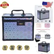 Durable Alloy Steel Combination Lock Box - Safe Storage for Money & Medication