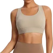 [Generic] Running Girl Sports Bras for Women, High Impact Sports Bras for Women, Sports Bra Cross Back, Women's Sport Wide Straps Athletic Fitness Bra