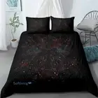 Linen Circle Black Single/Double/Queen/King Bed Quilt/Doona/Duvet Set Pillowcase