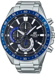 Casio Edifice Chronograph EFV-620D-1A2VUEF Black Dial Grey Stainless Steel Mens Watch