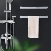 2 x 47cm Ecoco Bathroom Towel Holder Rack Wall Mounted Hanger Rail Storage