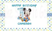 Baby Mickey 1st Birthday Edible Cake Topper Decoration