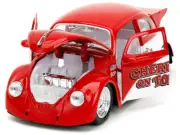 Jada 34230 1959 Volkswagen Drag Beetle "Cherry on Top" Red and White 1/24