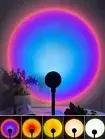 Rainbow LED Night Light Sunset Projection Lamp Photography Lighting Home Decor