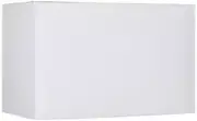 White Medium Rectangular Hardback Lamp Shade 16" Wide x 8" Deep x 10" High