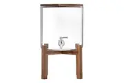 Ladelle Gather 8L Glass Drink Jug Dispenser w Acacia Timber Lid 43.5x24x24cm