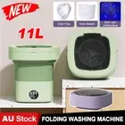 Mini Washing Machine 11L Foldable Laundry Washer Portable For Camping Travel AU