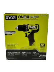 RYOBI ONE + HP 18V 1/2” Drill/Driver Brushless Compact Tool Only PSBDD02B New