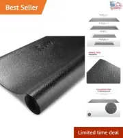 Durable PVC Exercise Mat for Home Gym - Absorbs Vibration and Protects Floors