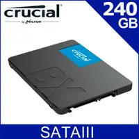 在飛比找PChome24h購物優惠-美光Micron Crucial BX500 240GB S