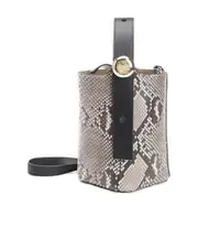 Loewe Mini Pebble Embossed Bucket Bag One size Gray