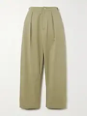 [Burberry] Burberry - Cotton Tapered Pants - Beige - UK 14 UK 14 Neutrals