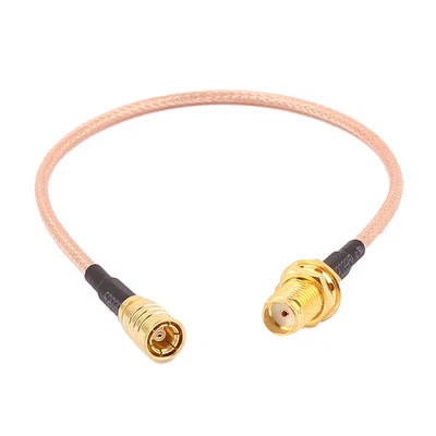 SMB-TK Female to SMA-KY Female RG316 Coaxial Cable Pigtail 20cm