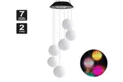 SpringUp Solar Powered LED Light Hanging Wind Chimes Colour Changing Garden Outdoor Decor