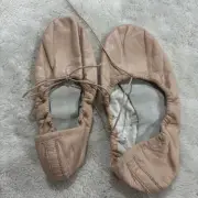 Bloch Size 4 1/2A Pink Leather Ballet Shoes