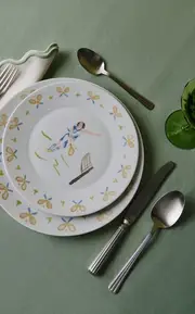 [Duggan Society] Tennis Lady Dinner Plate (Set Of 4)