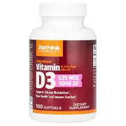 Jarrow Formulas, Vitamin D3, 125 mcg (5,000 IU), 100 Softgels