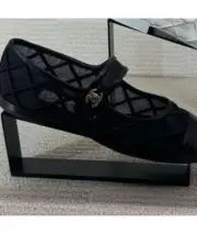 Chanel Mesh Ballet Flat Mary Jane Coco Beach 2025 38.5 US 8.5 UK 5.5 AU 7.5