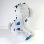 Kelly Baby Gray & Blue DINOSAUR 11" Plush Stuffed Toy Rattle Kellytoy NEW