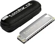 EASTTOP Lucky 13 Harmonica Diatonic Harp Harmonica Bass Plus Blue Harmonica Gift