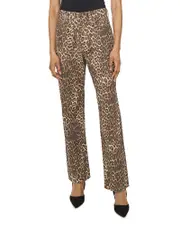 Vince Camuto Mid Rise Printed Jeans in Khaki Haze