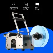 Semi-Automatic Round Bottle Labeling Machine MT-50 Manual Label Maker Labeler