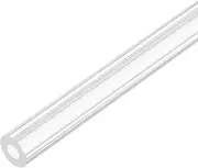 sourcing map Acrylic Pipe Rigid Round Tube Clear 4 mm ID 10mm OD 305mm for Lamps and Lanterns,Water Cooling System