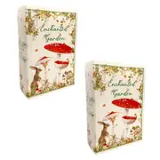 2PK Urban Enchanted Garden Book Home/Office Vase Shelf Indoor Decor 16cm Red