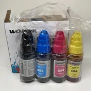 NEW WOKOK Premium Ink Jet Refill Kit for Epson 664 T664 Color Sealed Package