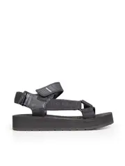 Black Strap Platform Sandals