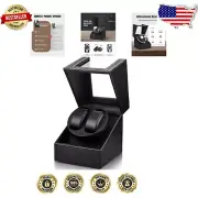 Premium Leather Watch Winder for 38-42mm Automatic Watches - Quiet Operation