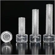 10/20pcs Acrylic Plastic Hexagon Screw DIN912 M3 M4 M5M6 M8 M10Transparent Plastic Screw Bolt Hexagon Hex Socket Head Cap Screws(M8x45 (10pcs))